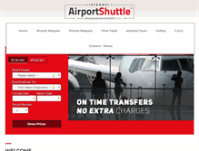 Tablet Screenshot of istanbulairportshuttle.com